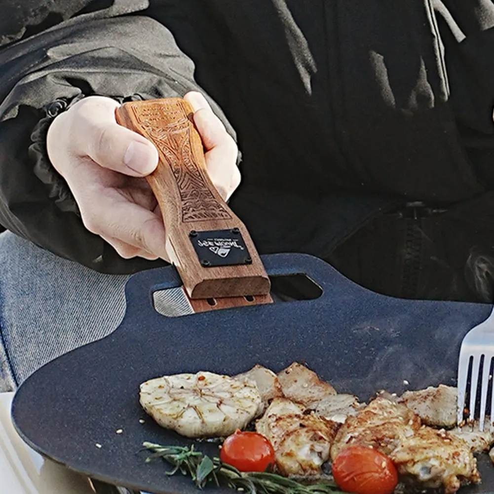 Camping Hiking Cooking - Piastra per Griglia in Legno Naturale