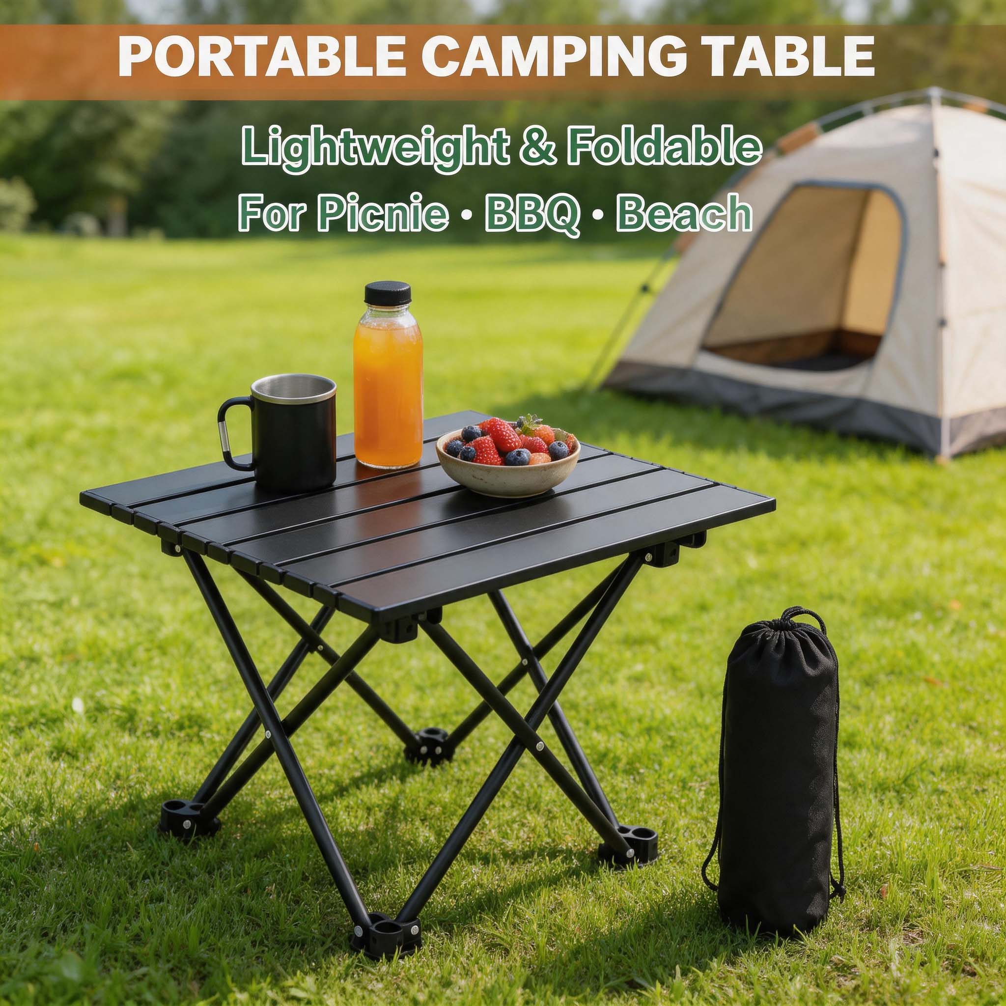 Camping Hiking Cooking - 1/2 pezzi Tavolino da campeggio pieghevole