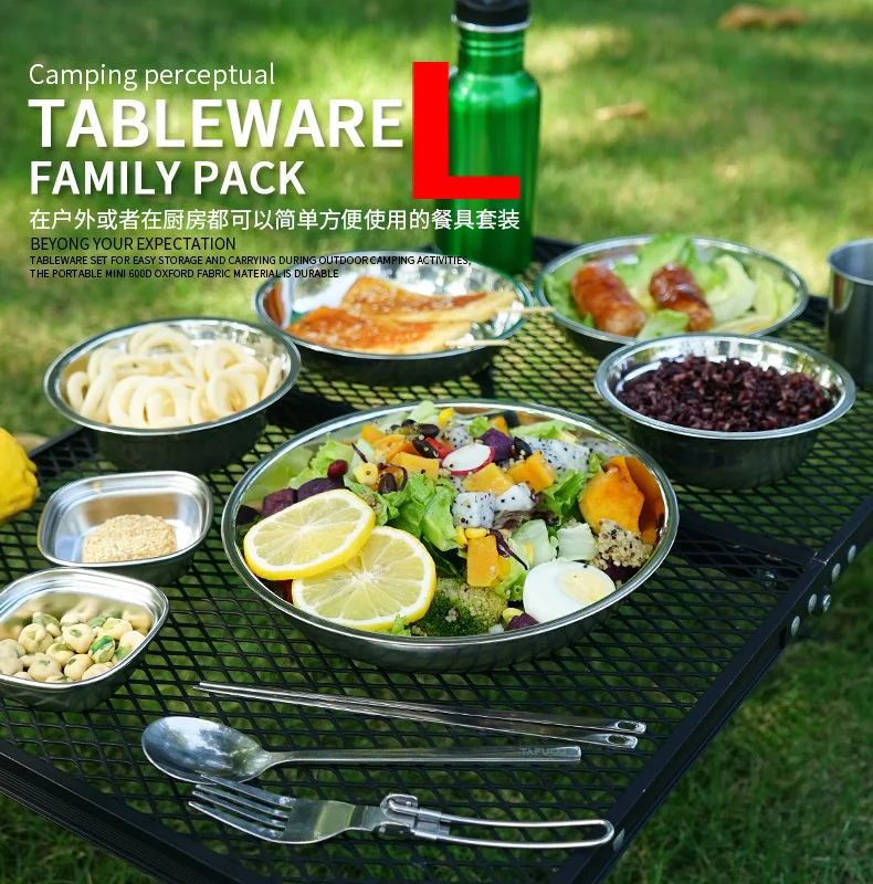 Set da 22 pezzi di piatti da c - Camping Cooking Dining Set recensione e prezzo