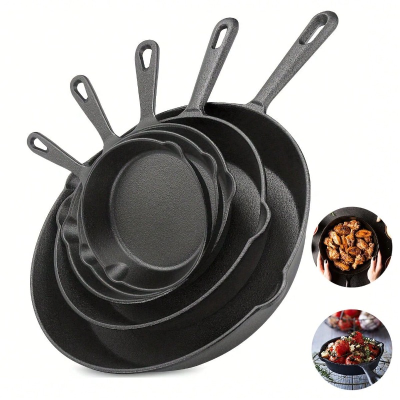 Padella in ghisa nera, disponi - Quality Camping Cooking Set recensione e prezzo