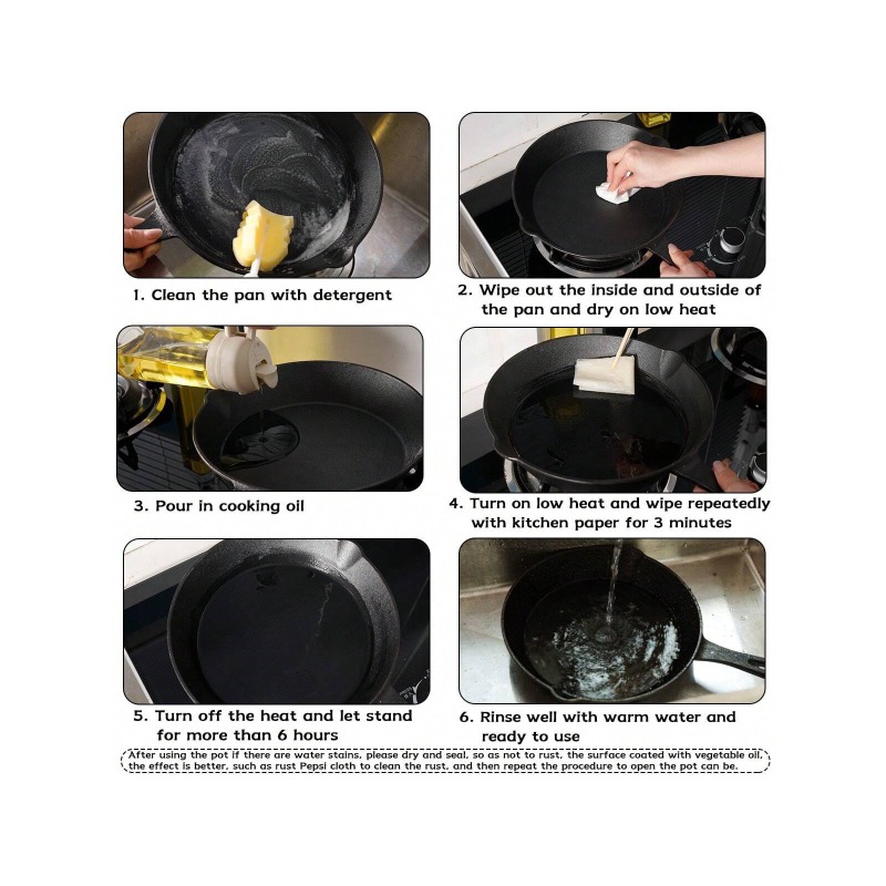 Padella in ghisa nera, disponi - Quality Camping Cooking Set recensione e prezzo