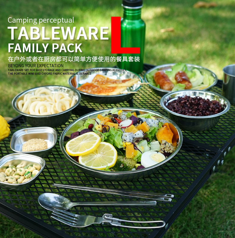 Set di stoviglie portatili CLS - Camping Cooking Dining Set recensione e prezzo